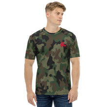 Load image into Gallery viewer, Men&#39;s Camo t-shirt with  Red RB Logo
