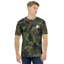 Load image into Gallery viewer, Men&#39;s Camo t-shirt with White RB Logo
