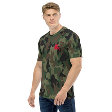 Load image into Gallery viewer, Men&#39;s Camo t-shirt with  Red RB Logo
