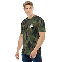 Load image into Gallery viewer, Men&#39;s Camo t-shirt with White RB Logo
