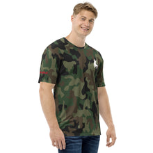 Load image into Gallery viewer, Men&#39;s Camo t-shirt with White RB Logo
