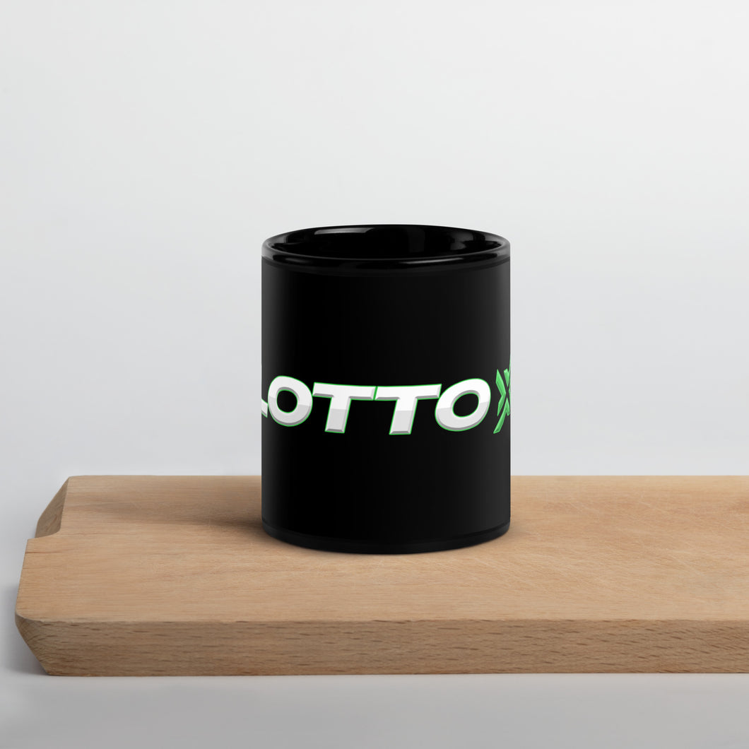 Lotto X Black Glossy Mug