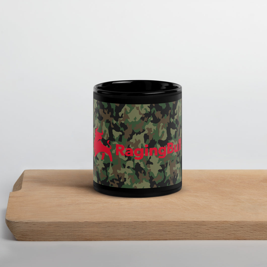 Camo RagingBull Black Glossy Mug