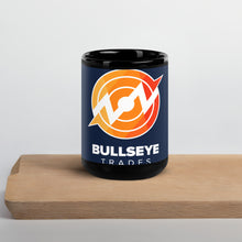 Load image into Gallery viewer, Bullseye Trades Black Glossy Mug
