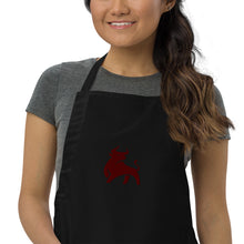 Load image into Gallery viewer, Red GrillinBull Embroidered Apron
